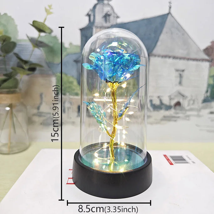 Galaxy Eternal Rose in Glass Dome