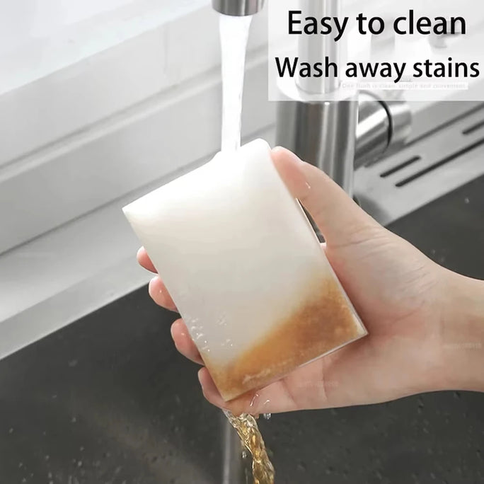 Magic Eraser Sponge Set – 100 Pcs for Easy Deep Cleaning