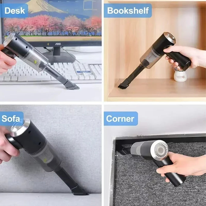 Handheld Car Wireless Vacuum Cleaner - Dry & Wet Use