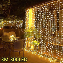 LED Curtain String Lights – 3M USB Fairy Lights for Holidays & Parties