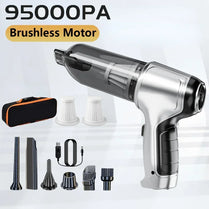 Portable Wireless Car Vacuum – 4-in-1 Handheld Cleaner with Powerful Suction for Home & Auto