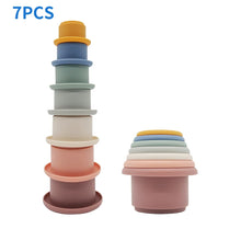 Montessori Silicone Stacking Cups – Hourglass Tower Toy for Babies