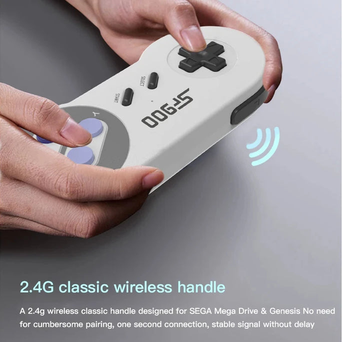 SF900 Retro Game Console – 5000 Built-in Games, HDMI Output, Wireless Controllers, SNES Style
